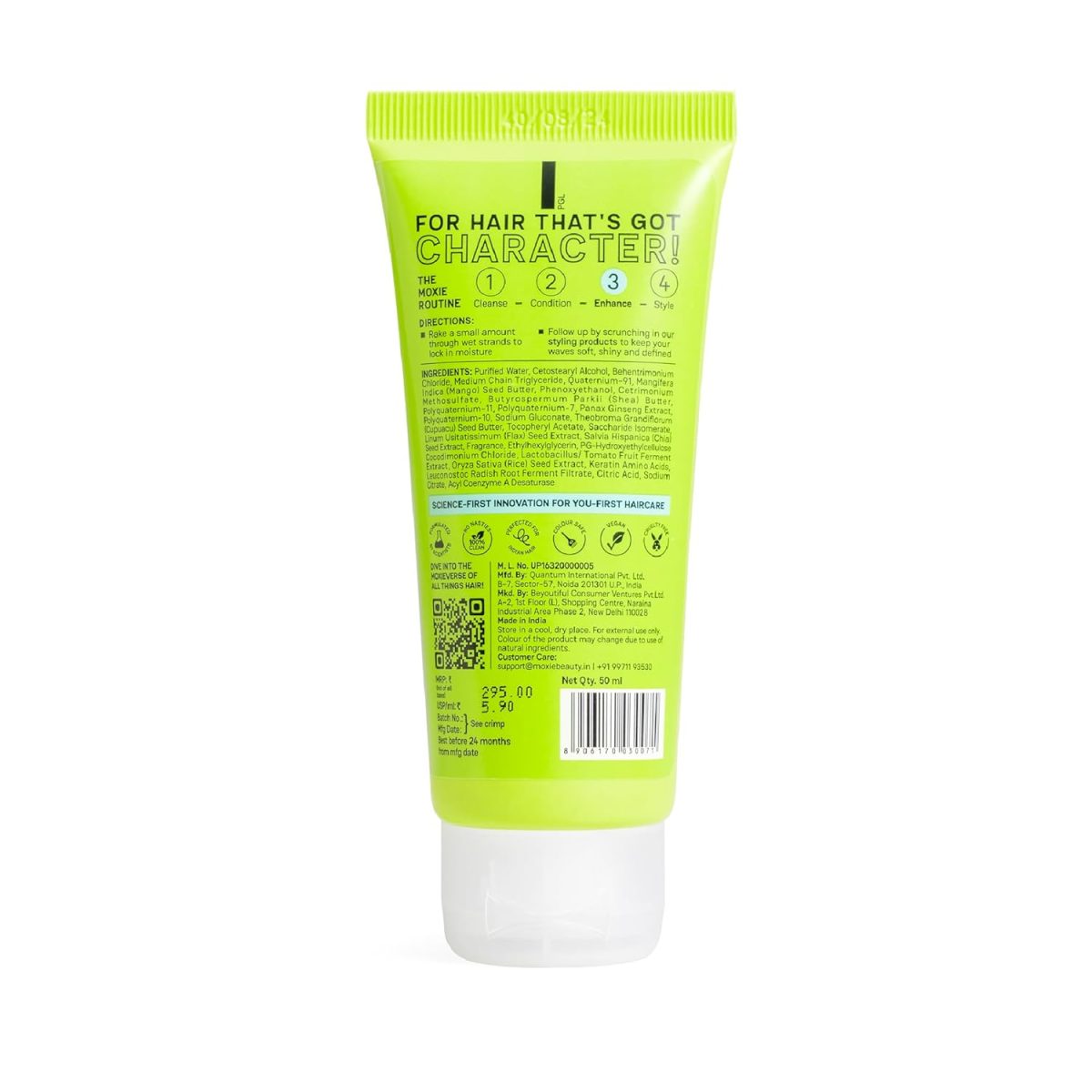 Moxie Beauty Weightless Leave In Conditioner | Mango Butter & Ginseng Root Extract | Softer Smoother Hair & Frizz Control | For Dry, Curl, Wavy & Frizzy | 50ml - Image 6