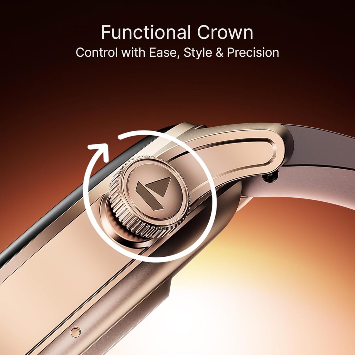 boAt New Launch Ultima Prime Smartwatch with 1.43" AMOLED Display, Personalized Fitness Nudges, Functional Crown,100+ Sports Modes, Watch Face Studio (Royal Berry), Brown - Image 6