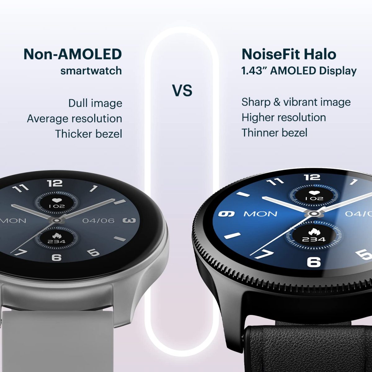 NoiseFit Halo 1.43" AMOLED Display, Bluetooth Calling Round Dial Smart Watch, Premium Metallic Build, Always on Display, Smart Gesture Control, 100 Sports Modes (Forest Green) - Image 2