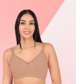 Clothonics Womens Non-Padded Non-Wired Seamless Double Layered T-Shirt Bra - Pack of 3 - Image 7