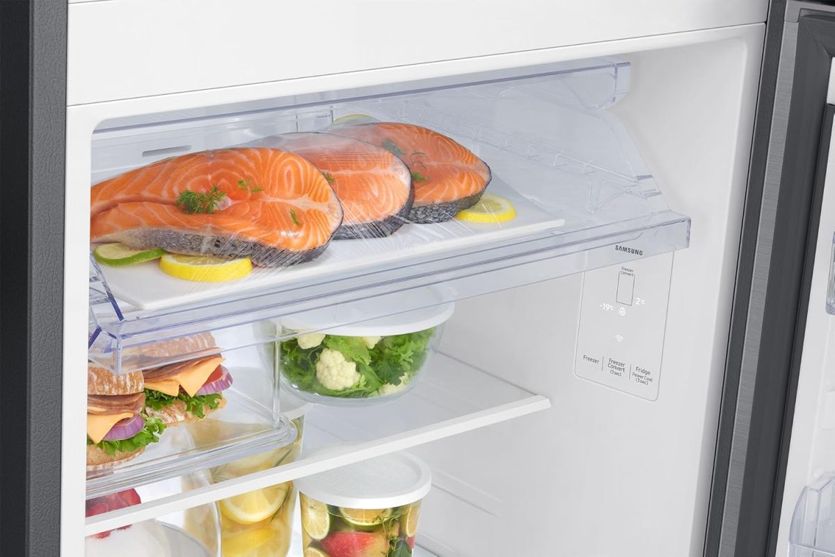 Samsung 330 L, 2 Star, Convertible 5-in-1, Digital Inverter, Frost Free Double Door, WiFi Enabled Bespoke AI Refrigerator (RT34DG5A2BS8HL, Elegant Inox, Silver) - Image 7