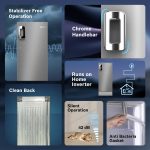 Bosch 187L 5 Star Inverter Direct-Cool Single Door Refrigerator (CST18S25PI, Fine Steel, Base Stand with Drawer & Saperator) - Image 13