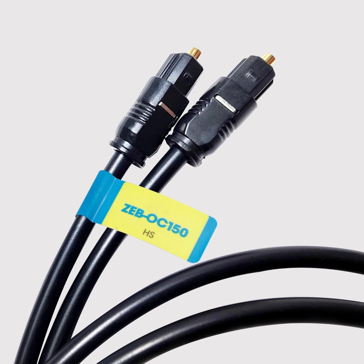 ZEBRONICS OC150 Optical Cable Supporting Dolby Digital Plus With 8 Channel (7.1) Audio Support, 1.5M, Transmission, For Smart TV, AV Receivers And More, Black - Image 2