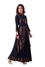 madhuram textiles Women Rayon A-Line Long Kurti(M-2082) - Image 4