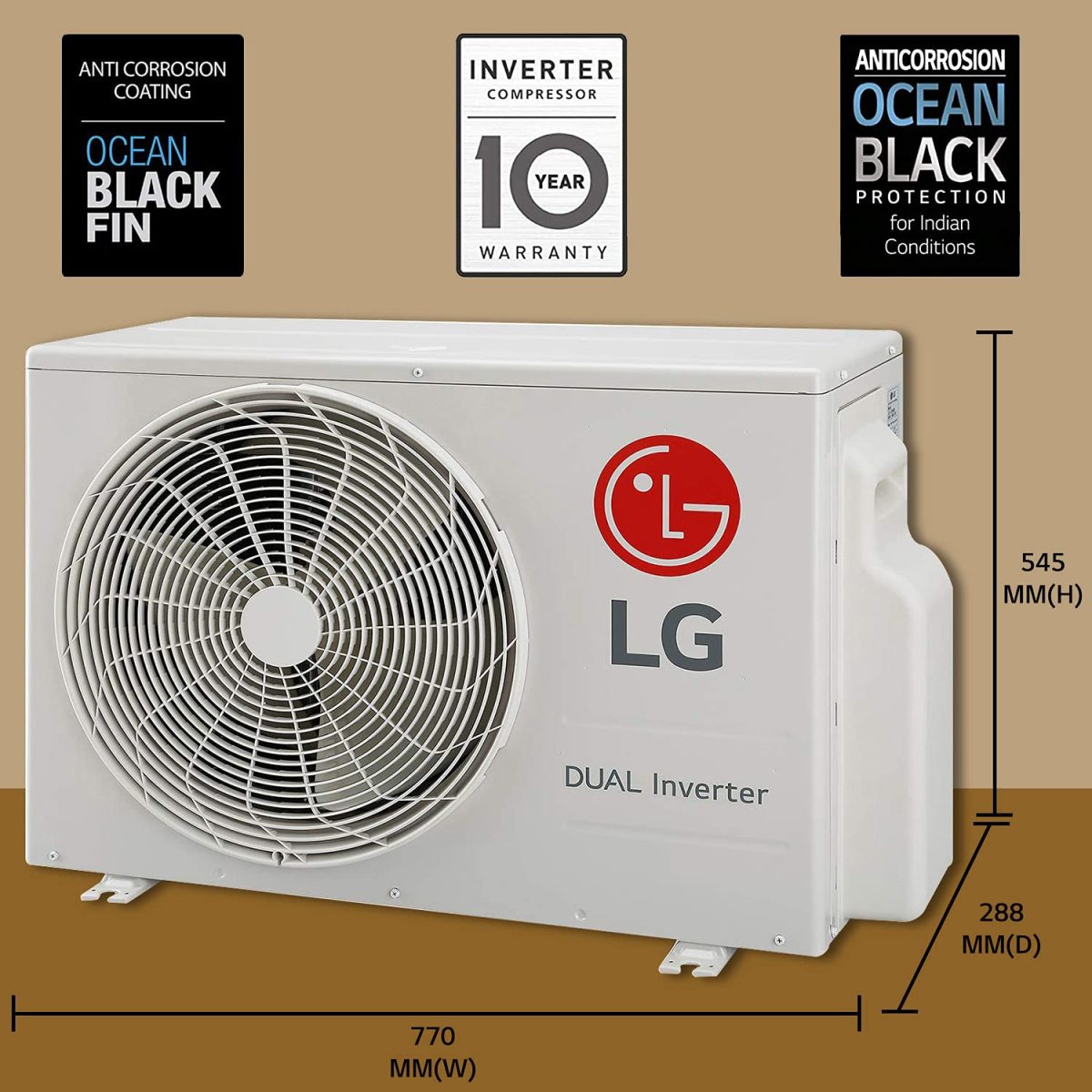 LG 1.5 Ton 4 Star Inverter Split AC (Copper, 5-in-1 Convertible Cooling, HD Filter with Anti-Virus Protection, 2021 Model, MS-Q18KNYA, White), large - Image 4