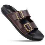 WALKAROO PLUS Bounceez Men's Fashion Sandal with Cushion Insole, Arch Support, Toe Seperator and Dual Buckle Straps for Casual Footwear - WE1337