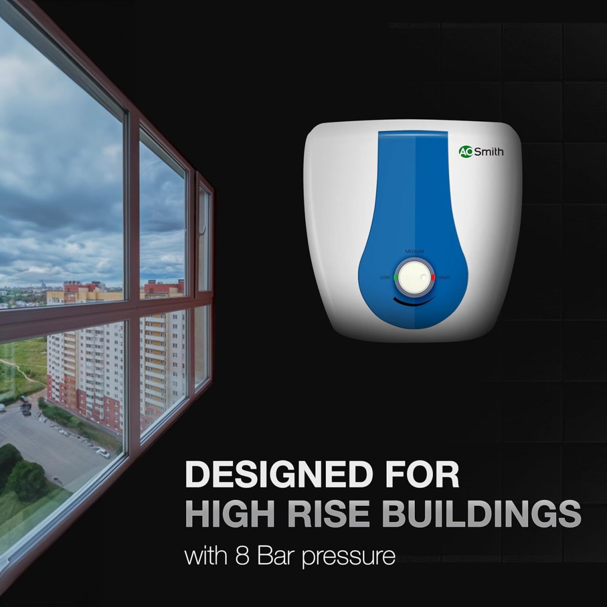 AO Smith Geyser 15 Ltr With 5 Star BEE Rating, Vertical Water Heater | Geyser 15+ Litre For High Rise Building | 7 Year Tank Warranty, 2 Year Comprehensive Warranty | SDS-GREEN-015 - Image 5