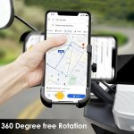 OTOROYS Metal CNC Bike Mount Holder Navigation 360 Degree Rotation Mirror Cradle for All Smartphones Bicycle, Motorcycle, Scooty (Black) - Image 5