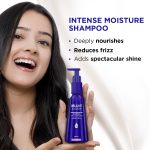 BBLUNT Intense Moisture Shampoo with Jojoba and Vitamin E for Dry & Frizzy Hair - 300 ml - Image 3