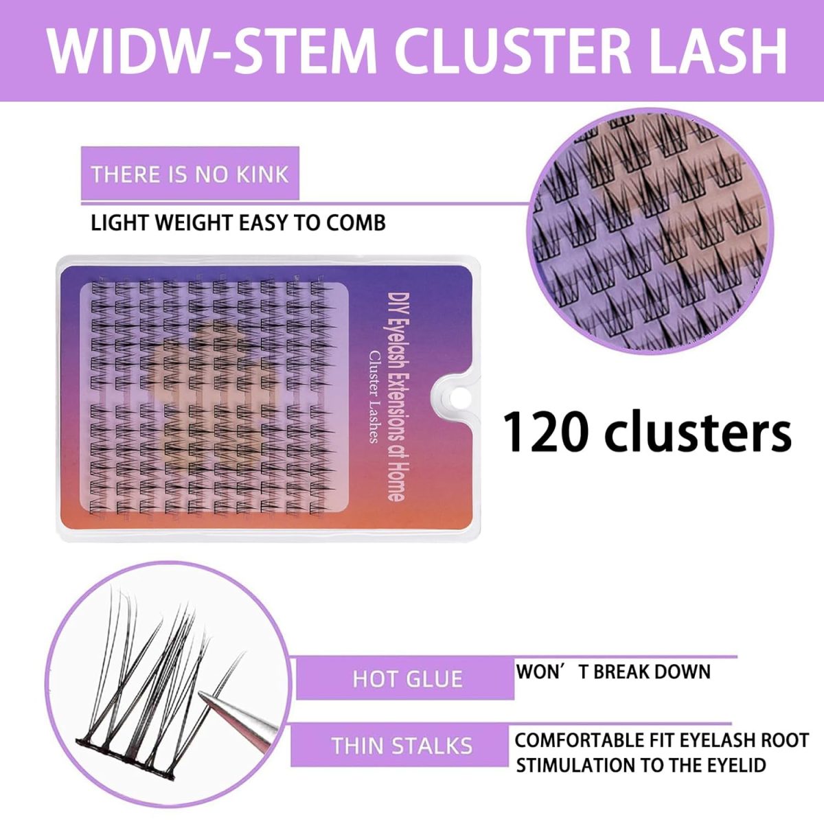 240 Pcs Sunflower False Eyelashes - Natural & Wispy Cluster Lashes for Women, Reusable DIY Eyelash Extensions Kit, Lightweight & Comfortable for Daily or Party Looks(11mm) - Image 5