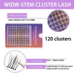 240 Pcs Sunflower False Eyelashes - Natural & Wispy Cluster Lashes for Women, Reusable DIY Eyelash Extensions Kit, Lightweight & Comfortable for Daily or Party Looks(11mm) - Image 5