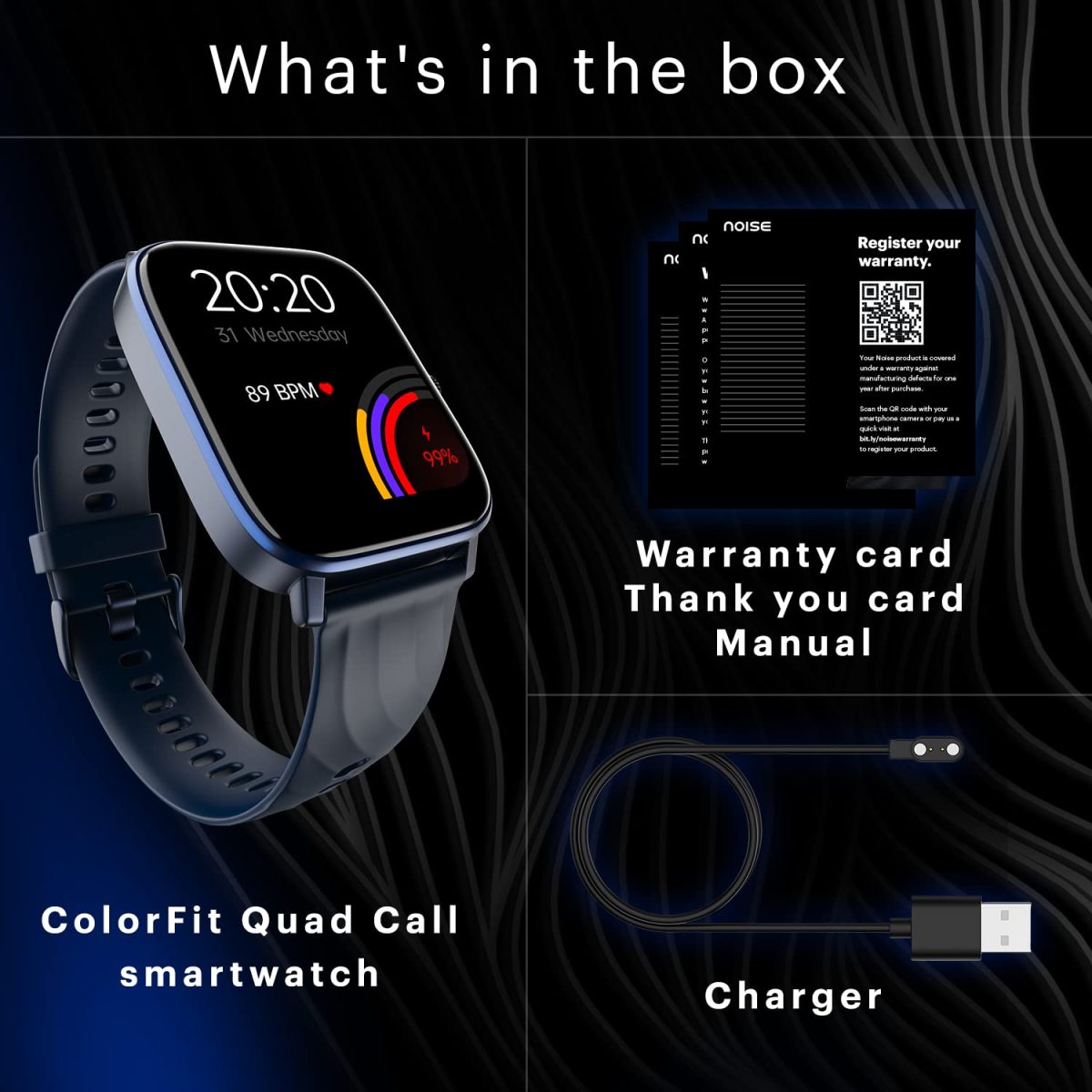 Noise Quad Call 1.81" Display, Bluetooth Calling Smart Watch, AI Voice Assistance, 160+Hrs Battery Life, Metallic Build, in-Built Games, 100 Sports Modes, 100+ Watch Faces (Deep Wine) - Image 7
