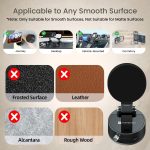 Portronics Hold X Magnetic Vacuum Suction Mobile Holder, Multiple Angle Adjustment, Retractable, Strong Magnetic Attachment, Compatible with iPhone & Android Phone for Car, Desk, Mirror, Glass(Black) - Image 8