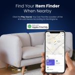 Portronics Worldtag Item Finder with Upto 1 Year Battery Life, Bluetooth Tracker,MFi Certified, Item Locater for Keys, Wallets, Luggage, Pets, Gadgets etc,Only iOS Compatible with Apple Find My App - Image 8