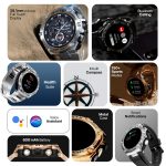 Fire-Boltt Assault Rugged Smartwatch – 1.5" HD Display, Bluetooth Calling, 600mAh Battery, Compass, Heart Rate & SpO2 Monitoring, 7-10 Days Battery Life, Heavy Metal Sports Design - Image 3