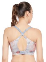 Clovia Women's Polyester Impact Padded Printed Sports Bra With Removable Cups - Image 4