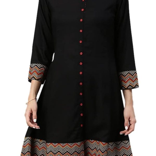 Yash Gallery Women's Cotton Relaxed Fit A Line Kurta