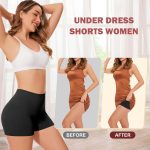 HSR Women's Cotton Ice silk safety pants Mid Waist seamless anti-slip non-curling Shorties/Underskirt Shorts (One size Fit to 30-38 inch) - Image 2