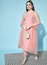SHOPPING QUEEN Women's Silk Chikankari Kurta Pant with Dupatta - Image 7