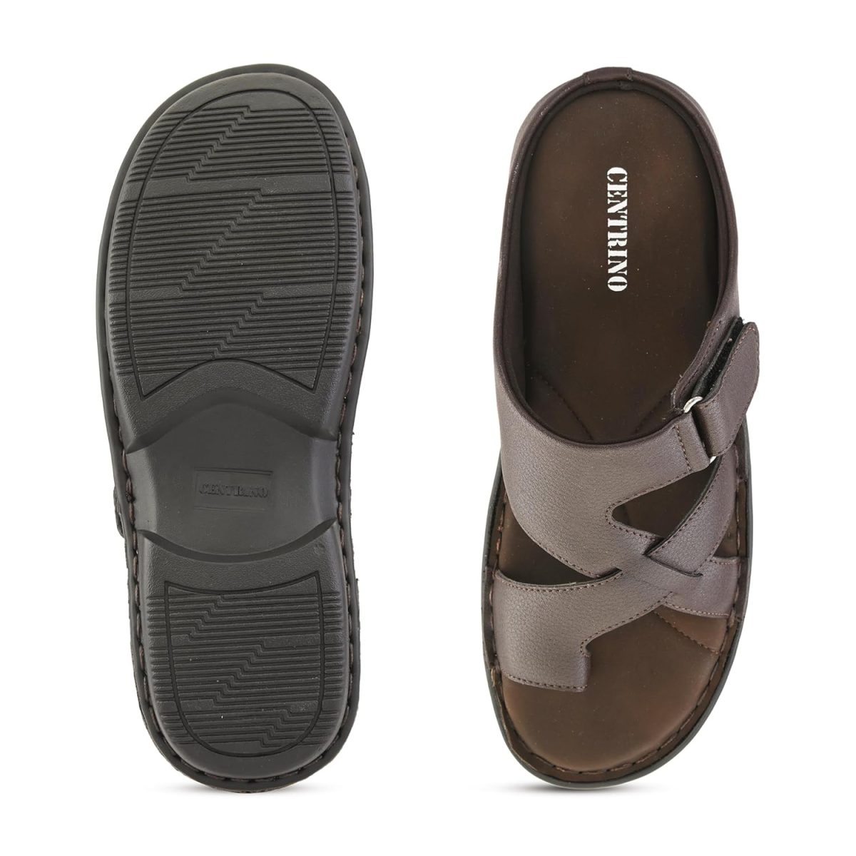 Centrino Sandal for Men | Grip Insole for Stability | slippers for/sliders for men | mens sandals casual | sandals/slides for men |Modern Look with Straps | Comfortable Footwear (9264) - Image 4