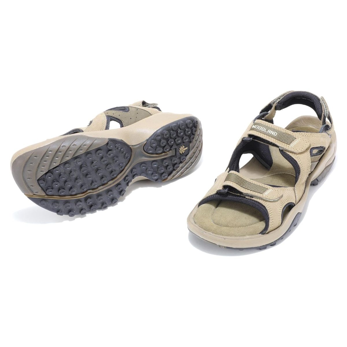 Woodland Men Floater Sandals Khaki - Image 4