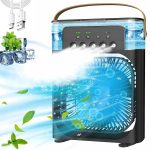 Enfogo (HOT DEAL 15 Years Warranty) Experience ultimate cooling versatility with the White Portable Air Conditioner Fanthis USB-powered mini AC a desk fan_M3_M78_Multicolor - Image 9