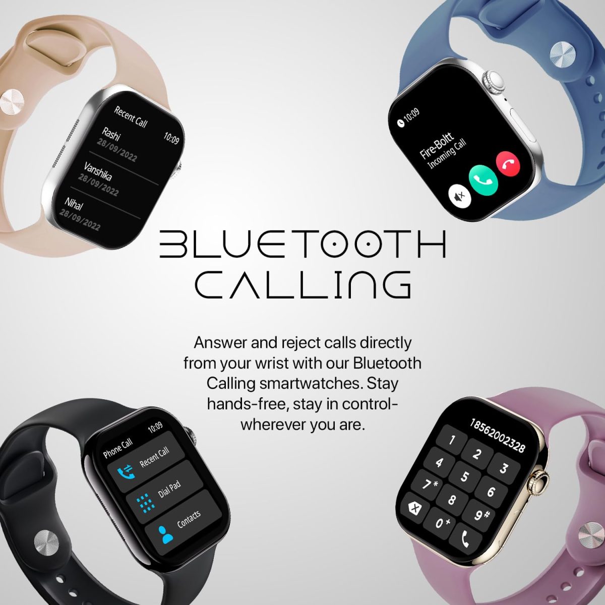 Fire-Boltt Ring X Smartwatch 2.01” Display with Always On Display, Bluetooth Calling, Wireless Charging, AI Voice Assistant, 100+ Sports Modes, Health Suite, 500+ Watchfaces (Pink S) - Image 6