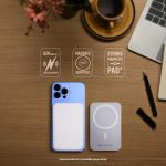 ZEBRONICS MW63 Wireless Power Bank, 10000 mAh, Rapid Charge, Magsafe, Outputs - 20W Wired | 15W Wireless, Type C PD, Built in Protections, LED Indicator, Compatible with iPhone -USB Type-C Input - Image 3