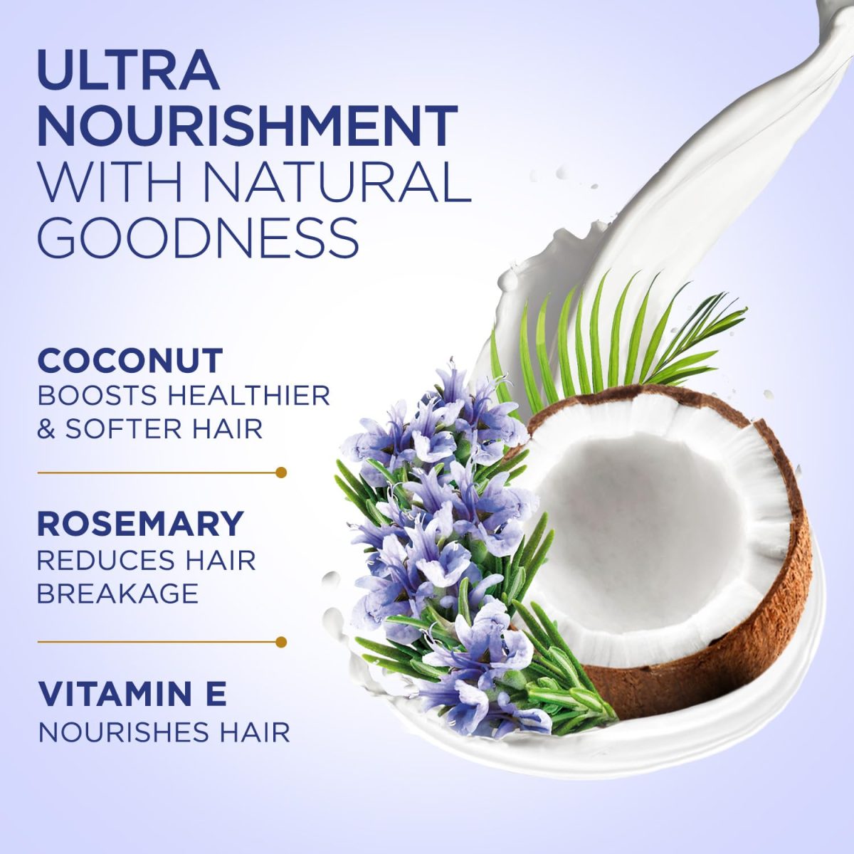 Parachute Advansed Coconut & Rosemary Hair Cream 210ml | Anti – HairFall | 10X Hair Breakage Reduction | 2X Smoother, Softer Hair | Leave-in Hair Cream | Pre Wash Hair Cream | For Men & Women - Image 3