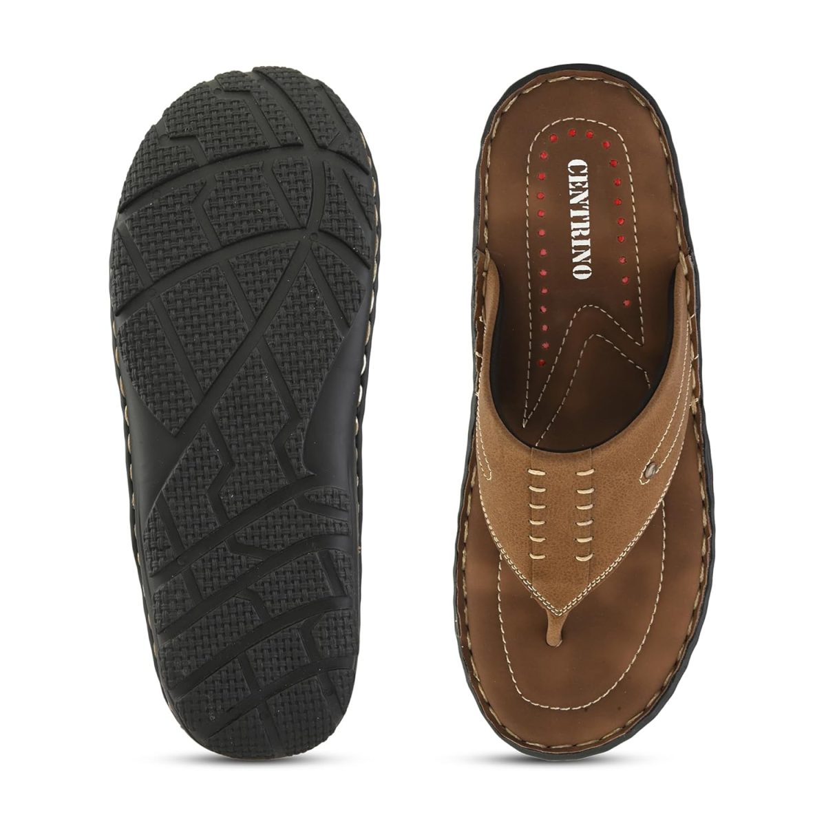 Centrino Sandal for Men | Grip Insole for Stability | slippers for men | Modern Look with Straps | Soft & Comfortable Men's Sandal | Bounce Back Anti-Skid Water Resistant Comfortable Footwear (9261) - Image 4
