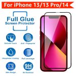 POPIO Military-Grade Gorilla Tempered Glass Compatible For iPhone 13/13 Pro / 14 / 16e (Black) Edge To Edge Coverage With Easy Installation Kit, Pack Of 1 - Image 5