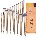 Makeup Brushes ,MAANGE 18 Pcs Professional Makeup Brushes Set Premium Synthetic Foundation Face Powder Blush Eye Shadows Travel Make Up Brushes with gift box - Image 8