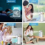 REIDEL Portable Air Cooler & Humidifier - Mini Cooler for Home, Office, Kitchen - 3 Speed Mode - Water Spray - 7 Color LED - Timer - USB Personal Cooler - Desk Fan - Image 2