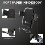 WeCool B1 360° Rotational Mobile Holder for Bikes,Motorcycle Handlebar Mounts for Maps and GPS Navigation,Bike Mobile Holder with One Click Locking, Firm Gripping, Anti Shake and Stable Phone Mount - Image 4