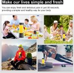 Portable 6-Blade Juicer Blender with built-in Jar,Juice Mixer Bottle,Fruit Juice Machine,USB Rechargeable Personal Size Juicer Grinder for Juices,appliance for Protein&Milk Shakes (Black, 380ML) - Image 9