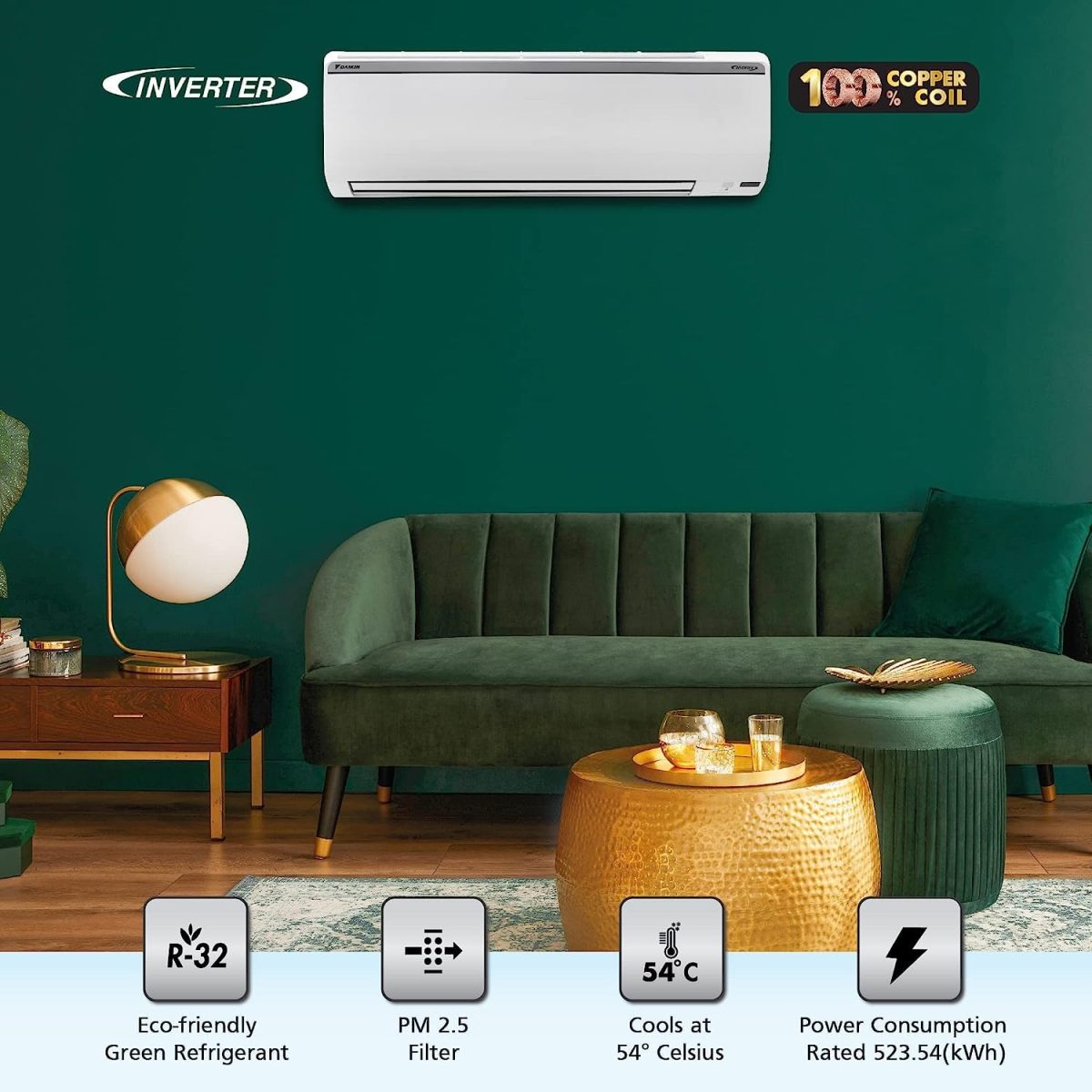 Daikin 1 Ton Inverter Split Ac 3 Star (Copper, FTKL-35UV16W, White) - Image 2