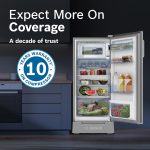 Bosch 187L 5 Star Inverter Direct-Cool Single Door Refrigerator (CST18S25PI, Fine Steel, Base Stand with Drawer & Saperator) - Image 15