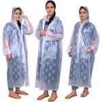 AllExtreme Crystal Women Raincoat with Adjustable Hood Water Resistant Reusable Rainwear for Ladies with Carrying Pouch (XXL) - Image 7
