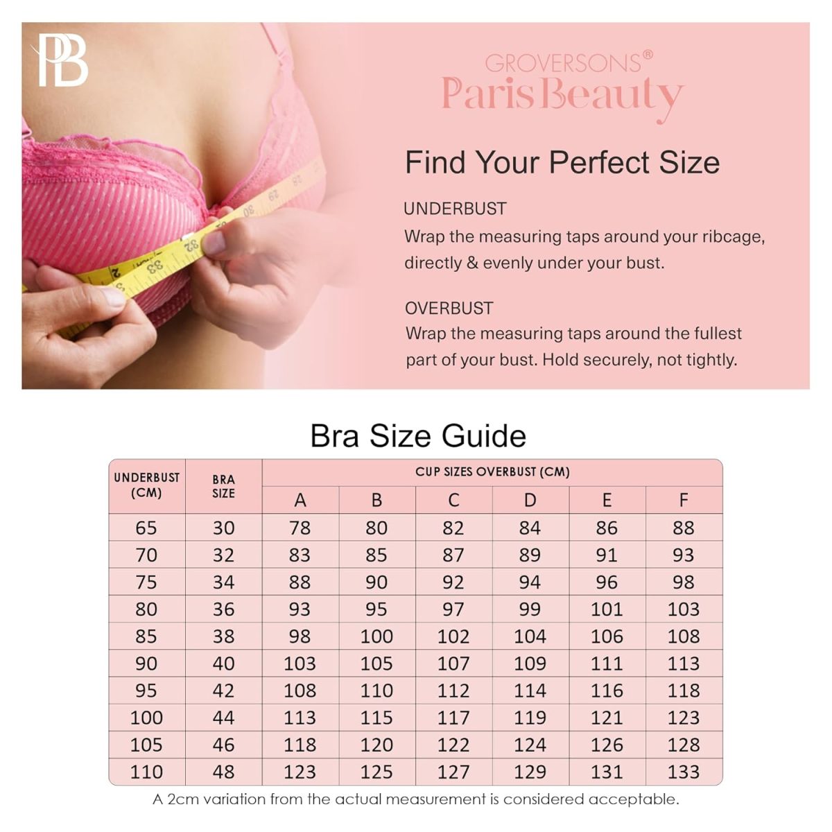 Groversons Paris Beauty Women’s Cotton Rich Non-Padded Wireless Smooth Super Lift Full Coverage Bra (BR005) - Image 7