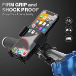 WeCool B1 360° Rotational Mobile Holder for Bikes,Motorcycle Handlebar Mounts for Maps and GPS Navigation,Bike Mobile Holder with One Click Locking, Firm Gripping, Anti Shake and Stable Phone Mount - Image 8