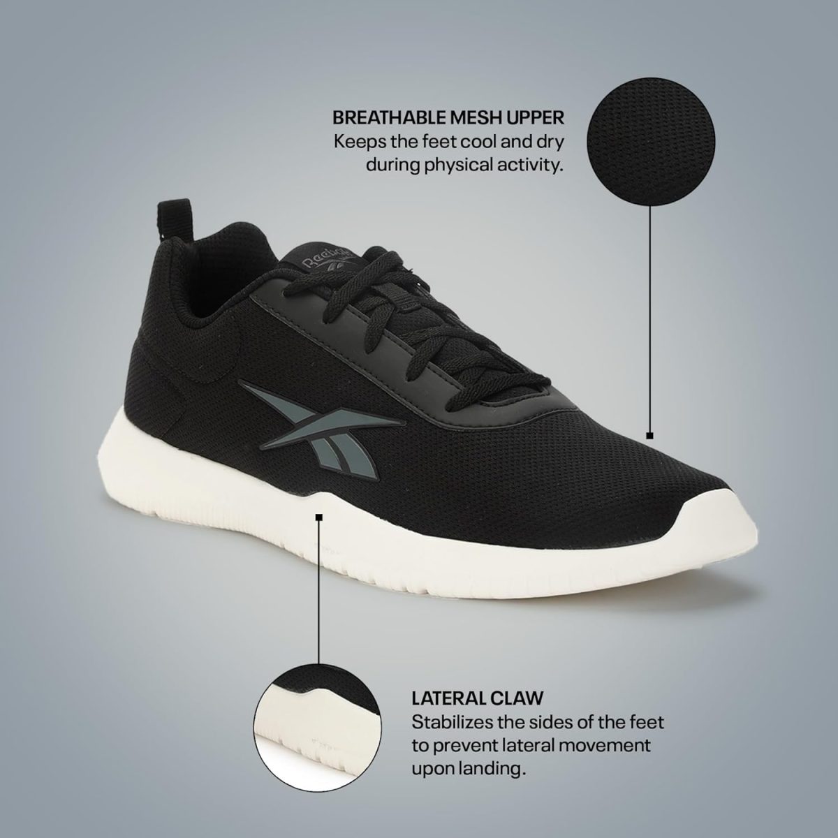 Reebok Men's Sports Shoe | Advent Tr | Gym Shoe | Ideal for Gym & Running Black - Image 2