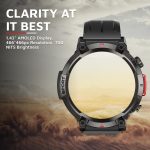 Cult Ranger XR1-1.43" AMOLED Display,Outdoor Rugged Smartwatch for Men, Bluetooth Calling, 8 Days Battery, Continous Heart Rate,100+ Sports Mode, Live Cricket Score, Built-in Flashlight, Free Strap - Image 3