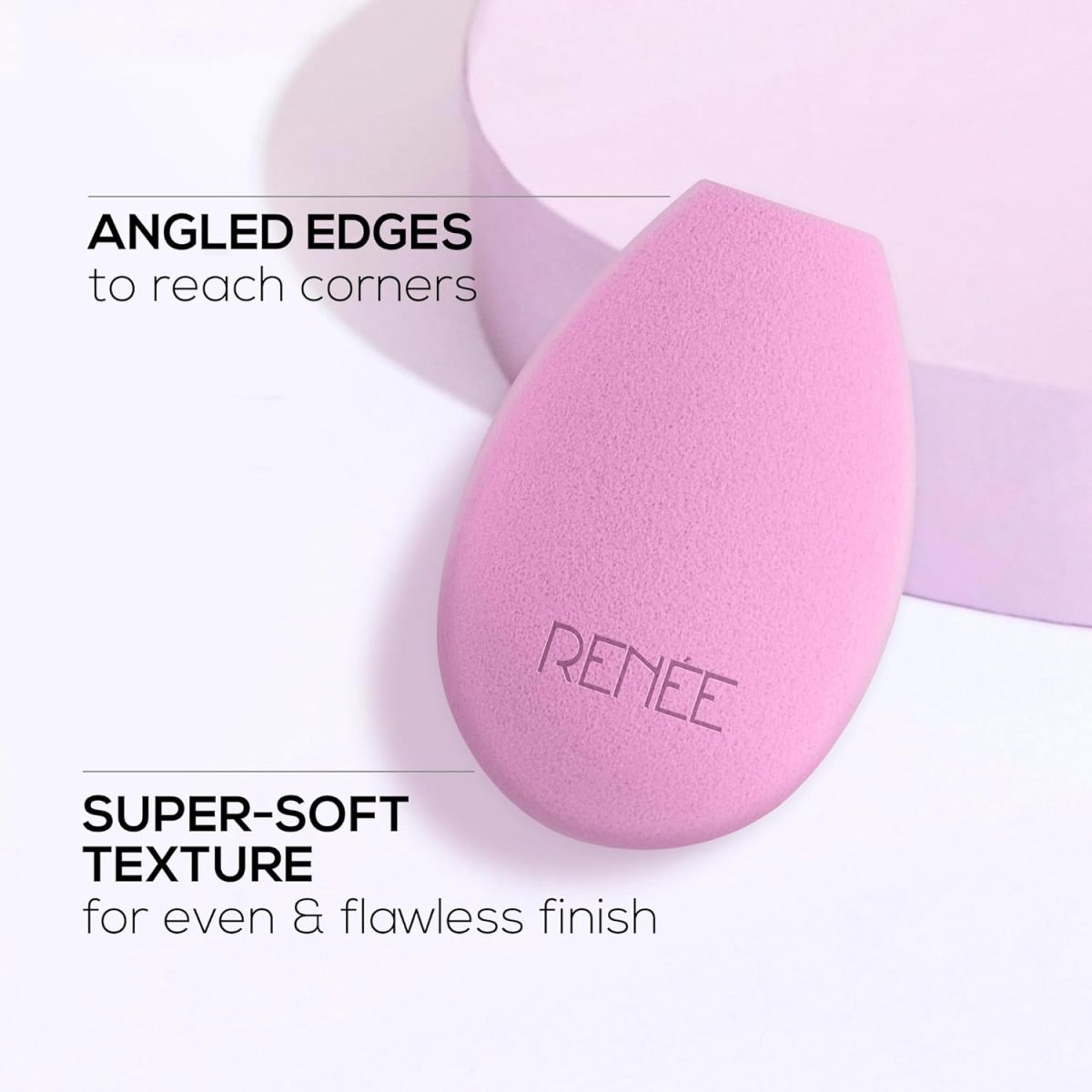 RENEE Makeup Superblender 1pc, Angled Edge Sponge For Effortless Application of Dry & Wet products, Latex Free & Cruelty-Free - Image 3