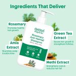 Aravi Organic Rosemary Anti-Hairfall Shampoo | Rosemary Shampoo for Hair Growth & Hairfall Control | Up to 94% Stronger Hair | Sulphate-Free for Men & Women | For All Hair Types | 200ml - Image 4