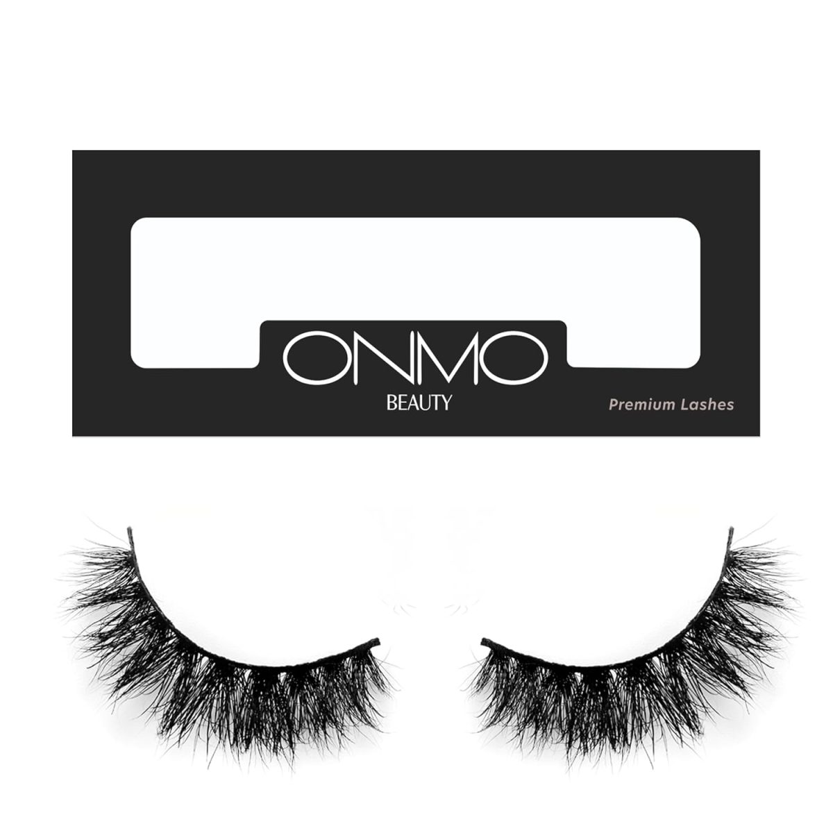 ONMO Beauty False Eyelash For Women-Natural & Lightweight Faux Mink Fake Eyelashes/Long Lasting Eye Makeup Lash 5D / Soft & Comfortable Black Reusable Cat Eye Lashes -Fluttery & Wispy (Foxy)