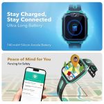 imoo Kids Phone Watch Z1 – Smart Watch with GPS Tracker, 4G Video & Voice Calls, Advanced Parental Controls, Durable Quality with IPX8 Water Resistance, SOS, Gift for Kids (Green) - Image 9