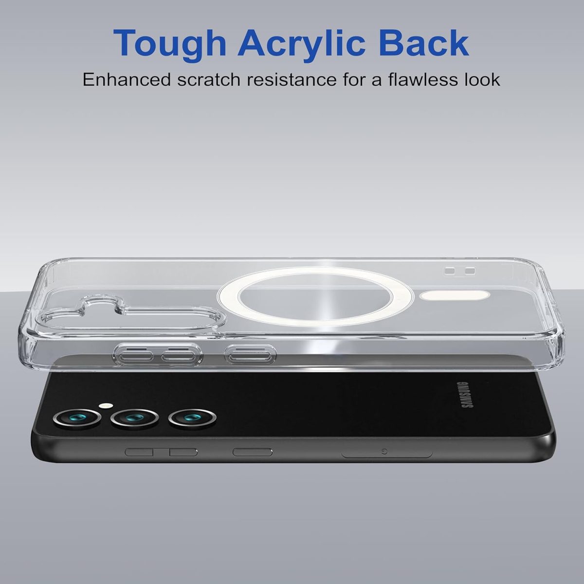 Zapcase Back Case Cover for Samsung Galaxy A55 5G | Compatible for Samsung Galaxy A55 5G Back Cover | Scratch-Resistant Back Cover | Clear - Image 6