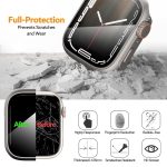 VEMIGON Tough PC Case Compatible with Apple Watch Series 9/8/7 45mm, Change to Ultra Look Cover, Converter Case Bumper Upgrade to Ultra 2/1 Apperance with Screen Protector for iWatch 9, 8 and 7 (45mm) - Image 3