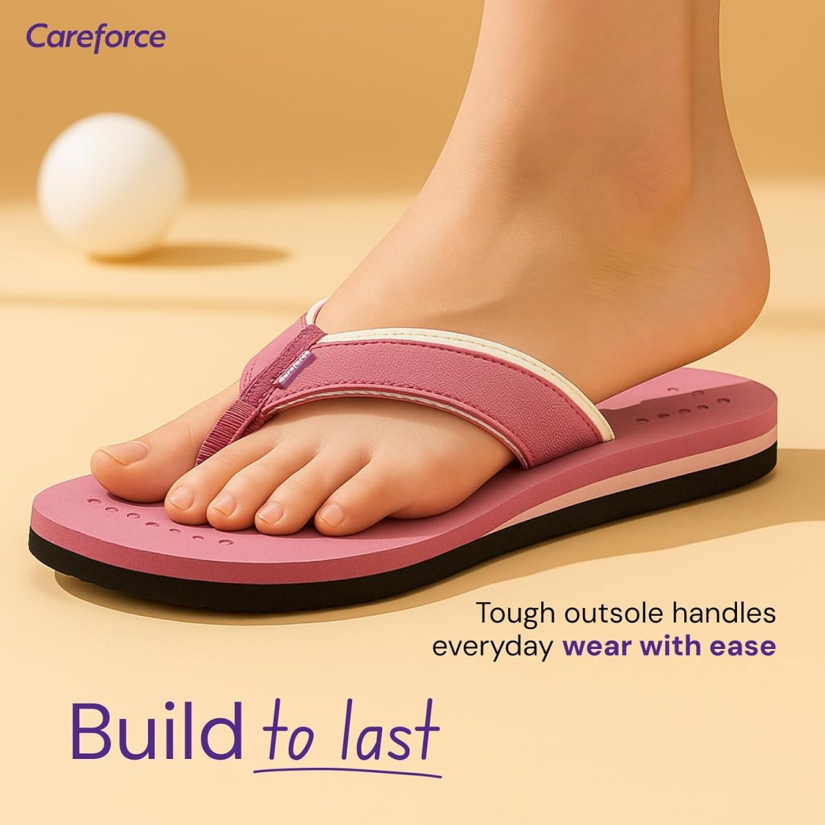 Careforce Ortho Slippers for Women Daily Use, EVA Cushioned Anti-Slip Sliders & Flip Flops | Arch Support Chappal for Daily Comfort & All-Day Wear Orthopedic Footwear for Women - Image 5
