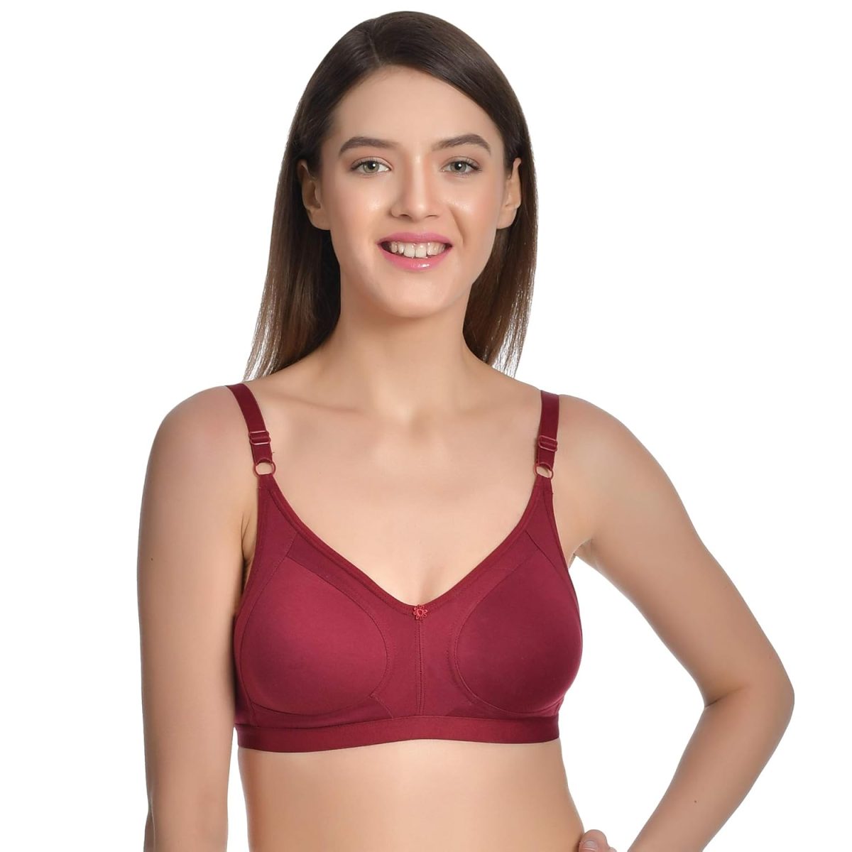 Aimly Women's Cotton Seamless Non-Padded Non-Wired Full Coverage Regular Bra Pack of 3 - Image 4